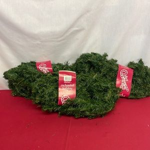 Enchanted Holiday 9Ft Garland Lot of 3